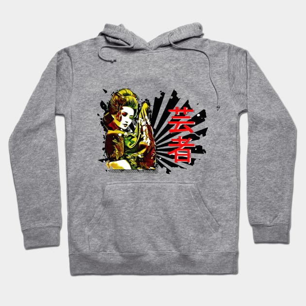 Anime Geisha Design Hoodie by imshinji